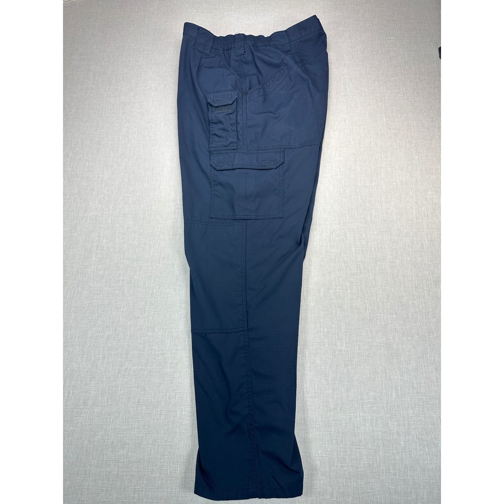 5.11 Tactical Cargo Pants Mens 40x34 Blue 74273 Ripstop Tactical Series EUC - Picture 6 of 12